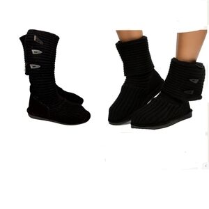 BEARPAW Knit Tall folded over Booties